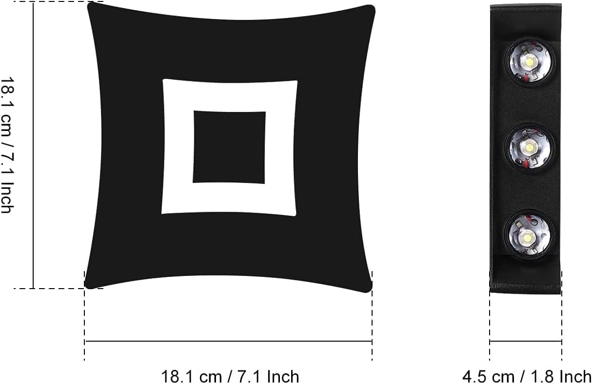 Modern LED Wall Light, Square Design, Decorative Wall Lamp with Unique Light Patterns, Ideal for