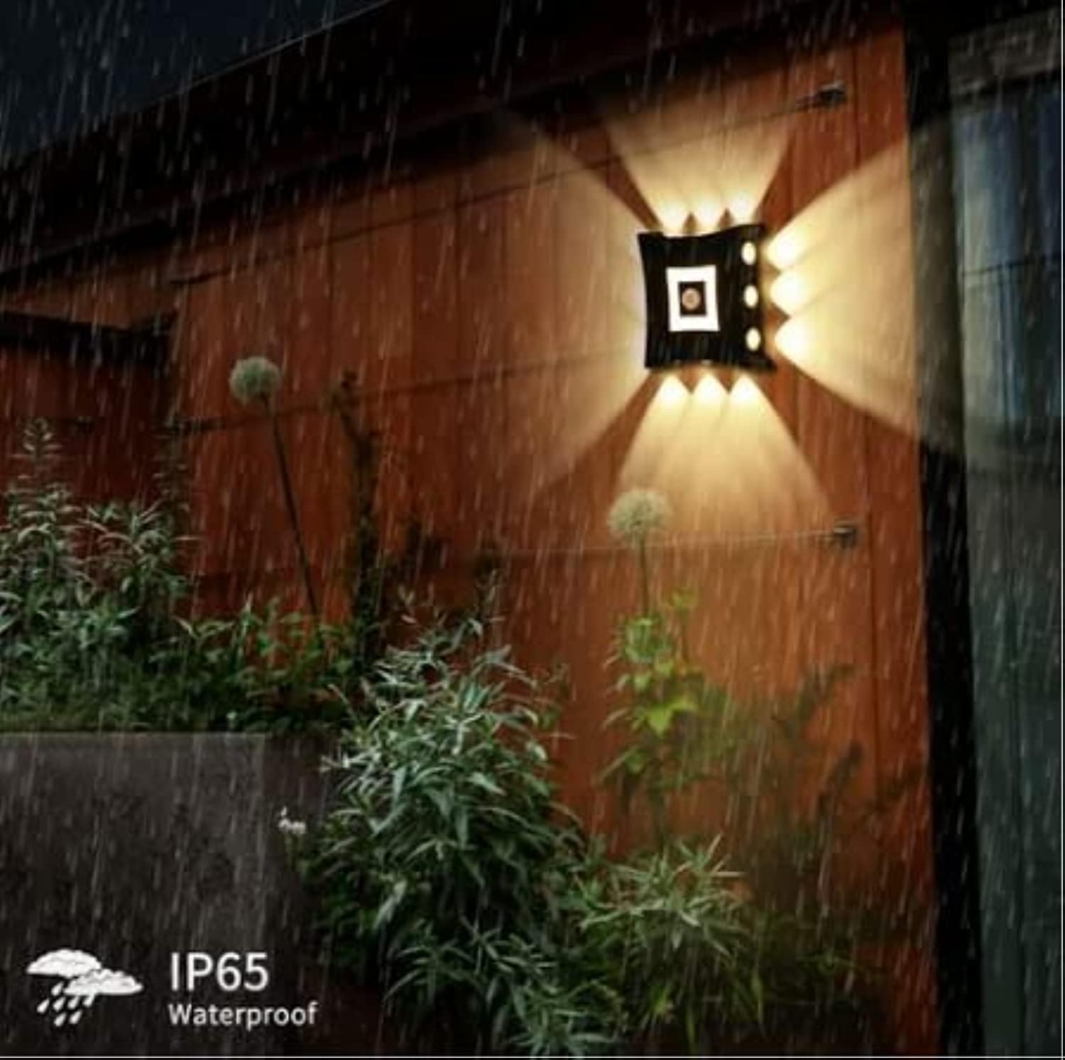 Modern LED Wall Light, Square Design, Decorative Wall Lamp with Unique Light Patterns, Ideal for