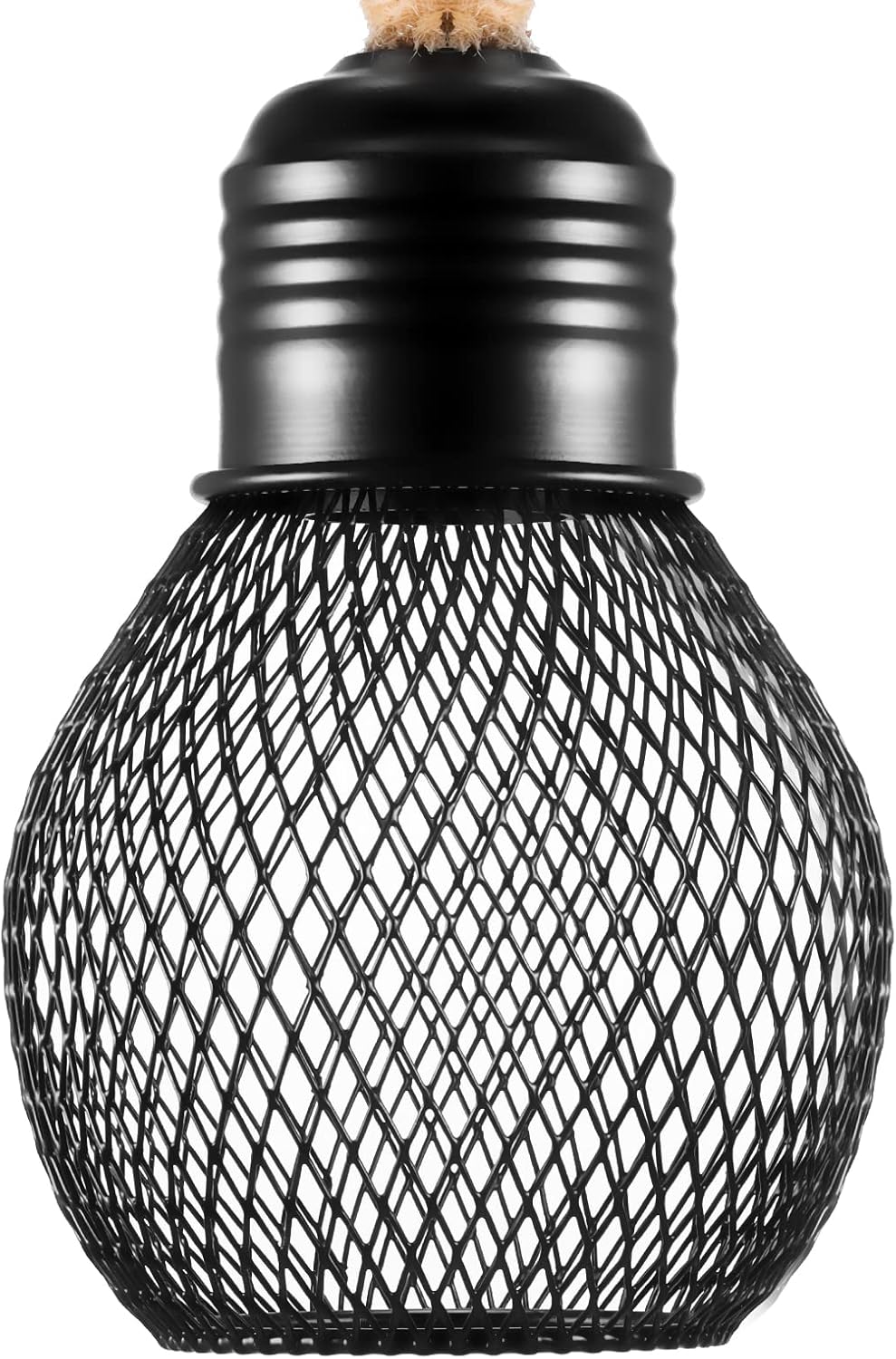 hageek Wooden Wall Light with hemp rope design, E27 socket, retro industrial style. Perfect for living room, bedside, corridor, café & bar.