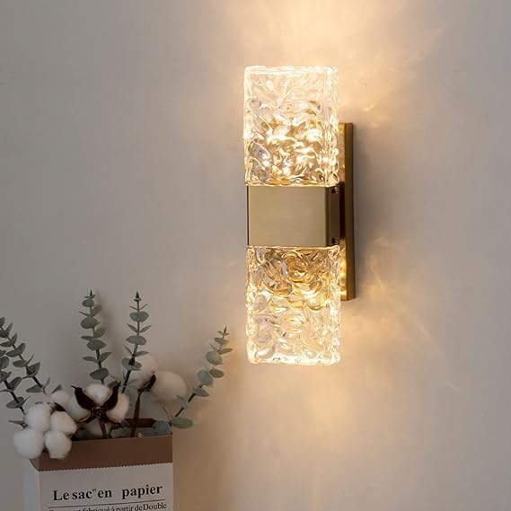 LIGHTINGS Afn Wall Lights Nordic Crystal Simple Wall Lamp LED Modern Living Room Bedroom Corridor Bedside Lamp Wall Lighting Sconces